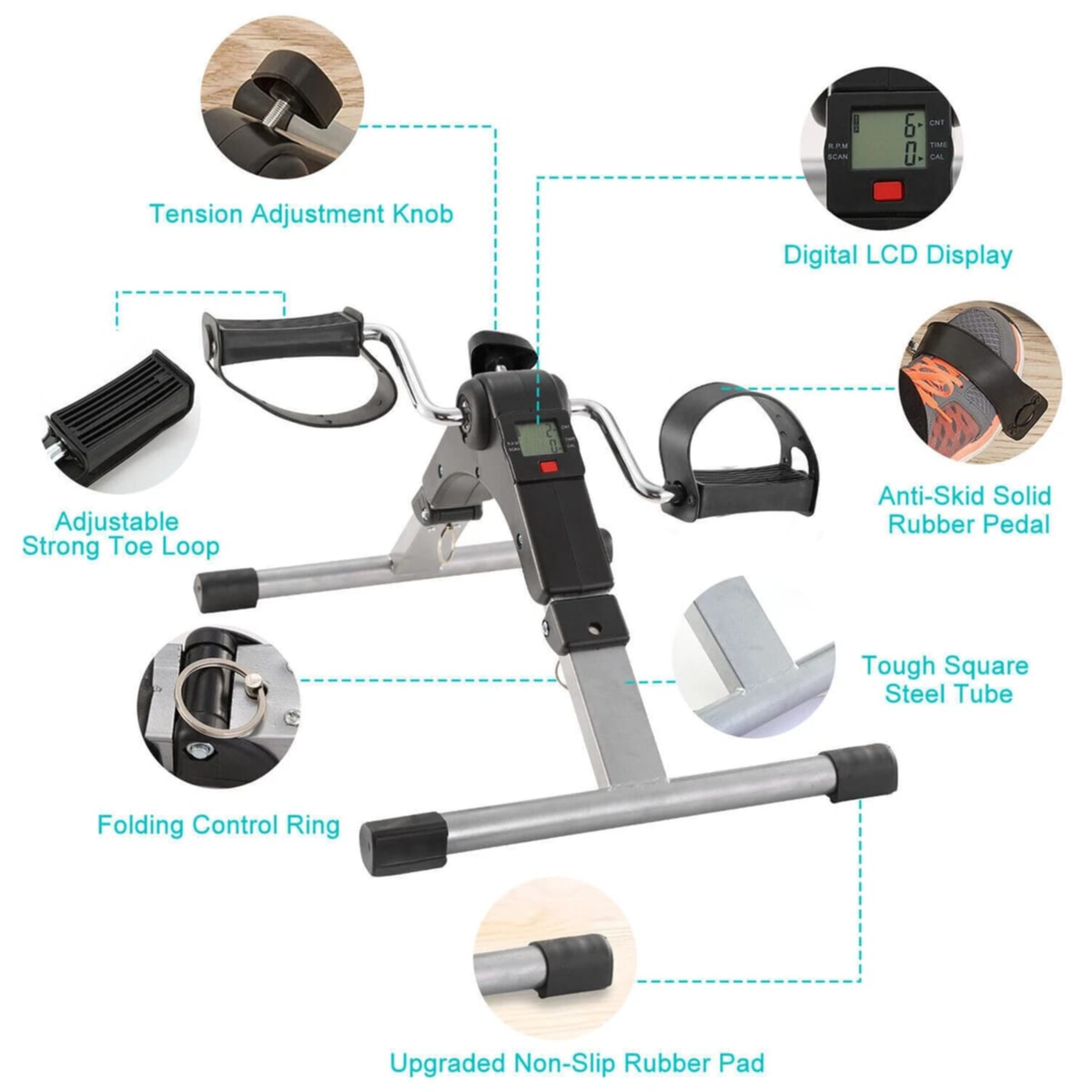 Pedal Exerciser Arm And Leg Foot