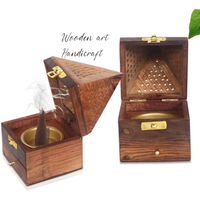 Bakhoor Burner Wooden Medium 7128