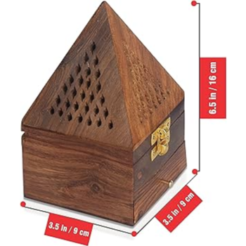 Bakhoor Burner Wooden Medium 7128