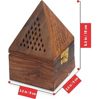 Bakhoor Burner Wooden Medium 7128