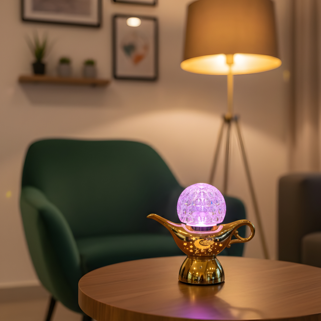 Ramadan Led Decoration Light Lamp - Golden/Purple