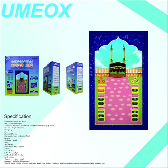 Umeox Educational Prayer Mat For Kids