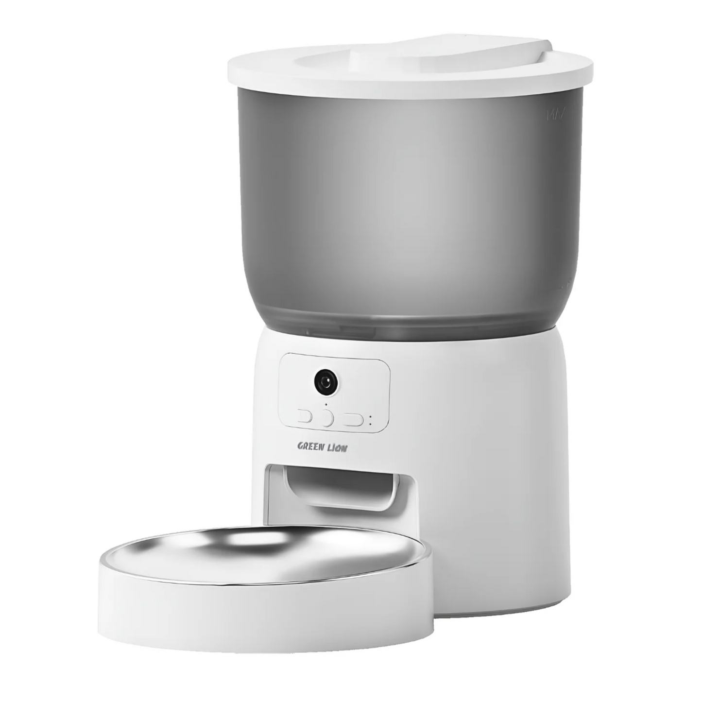Green Lion Smart Pet Feeder With Stainless Steel Bowl