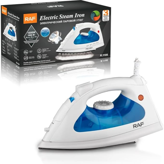 Raf Electric Steam Iron R.1105