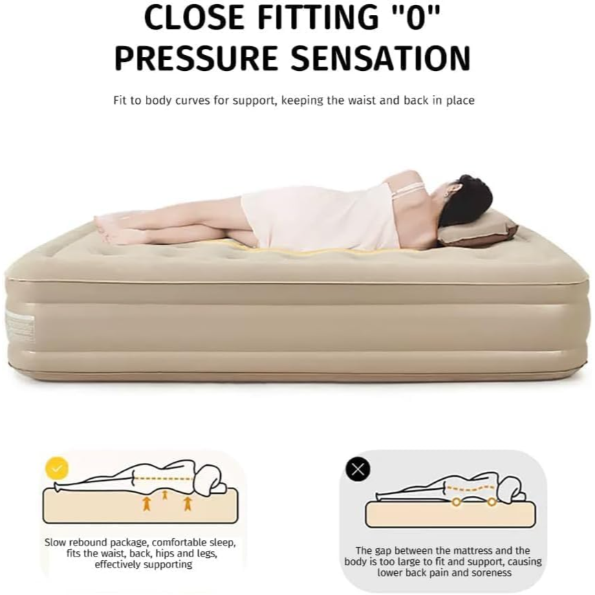 Portable Inflatable Bed Single With Inflating Pump