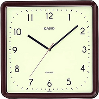 Casio Square Shape Wall Clock Iq152-1Df - Brown