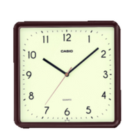 Casio Square Shape Wall Clock Iq152-1Df - Brown