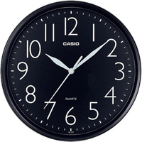 Casio Wall Clock Analog Iq-05-1Df- Black - Black