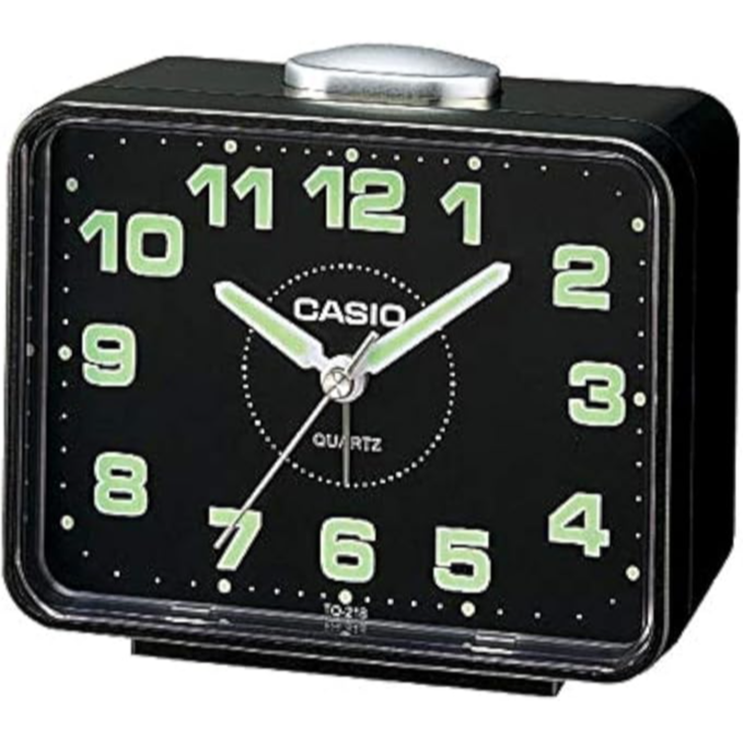 Casio Analog Table Clock Tq-218-1Bdf - Black