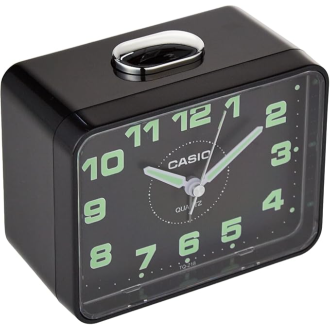 Casio Analog Table Clock Tq-218-1Bdf - Black