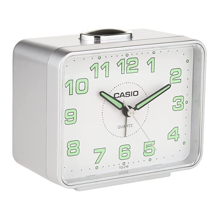 Casio Analog Table Clock Tq-218-1Bdf - Grey