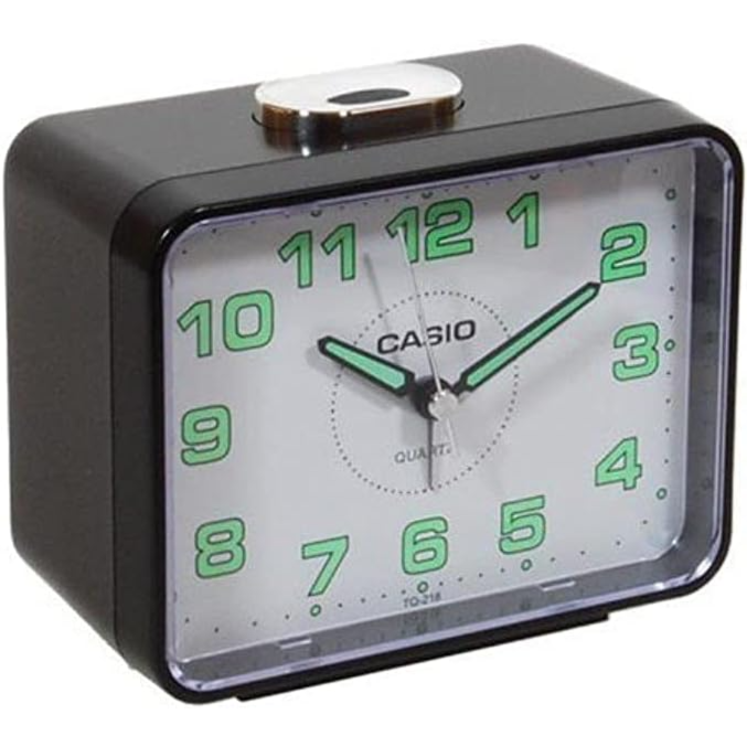 Casio Analog Table Clock Tq-218-1Bdf - White