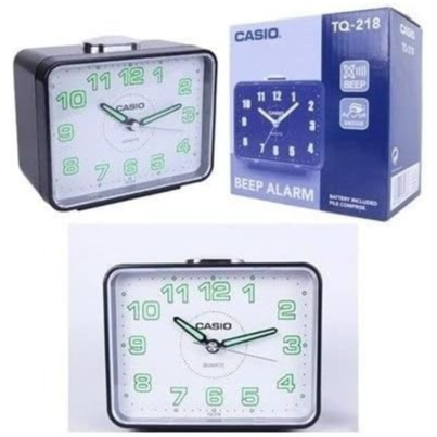 Casio Analog Table Clock Tq-218-1Bdf - White