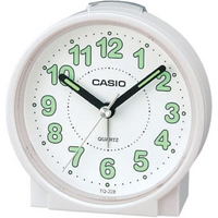 Casio Analog Beep Alarm Table Clock Tq-228-4Df - White
