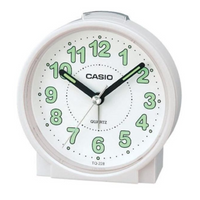 Casio Analog Beep Alarm Table Clock Tq-228-4Df - White