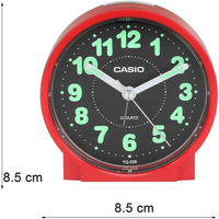 Casio Analog Beep Alarm Table Clock Tq-228-4Df - Red