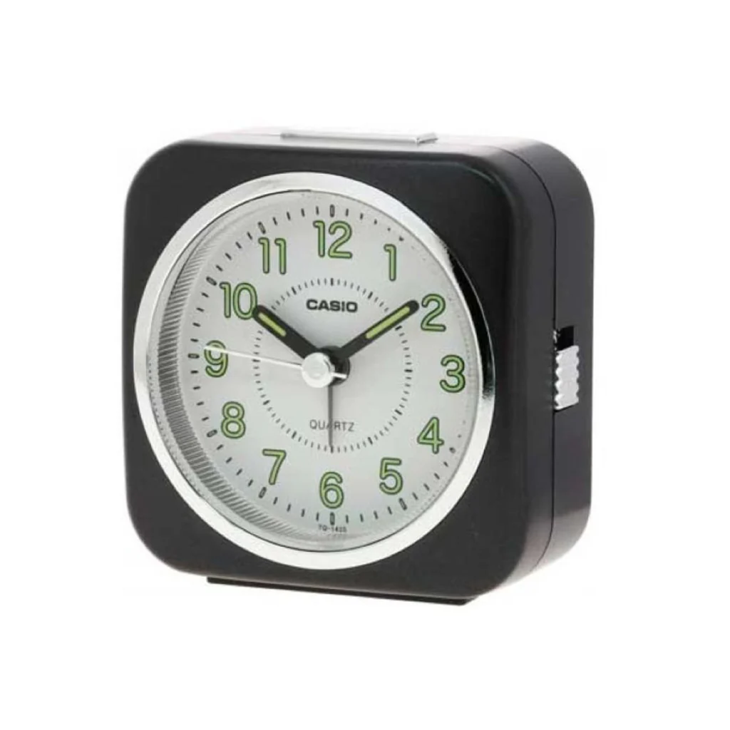 Casio Analog Table Alarm Clock Tq-143S-1Df - Black