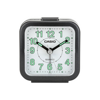 Clock Alarm Table Analog, Silver, Casio Tq-141-8Df - Black