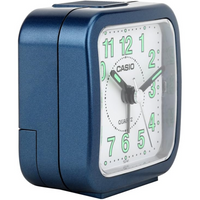 Clock Alarm Table Analog, Silver, Casio Tq-141-8Df - Blue
