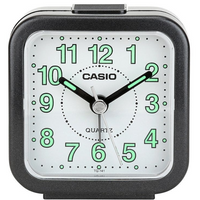 Clock Alarm Table Analog, Silver, Casio Tq-141-8Df - Black