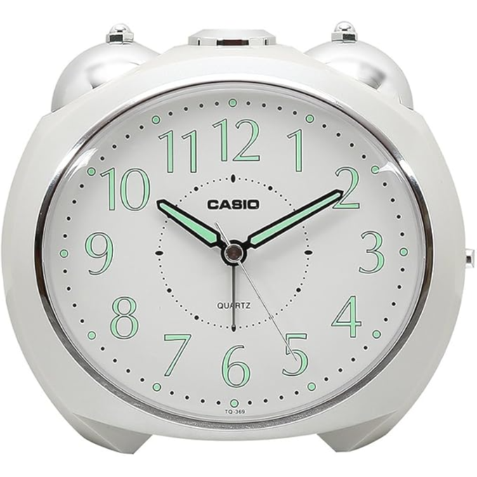 Casio Analog Table Clock White Tq-369-7Df-White - White