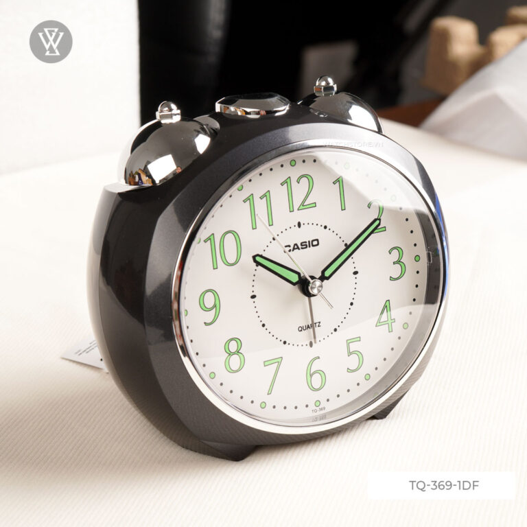 Casio Analog Table Clock White Tq-369-7Df-White