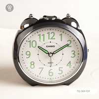 Casio Analog Table Clock White Tq-369-7Df-White