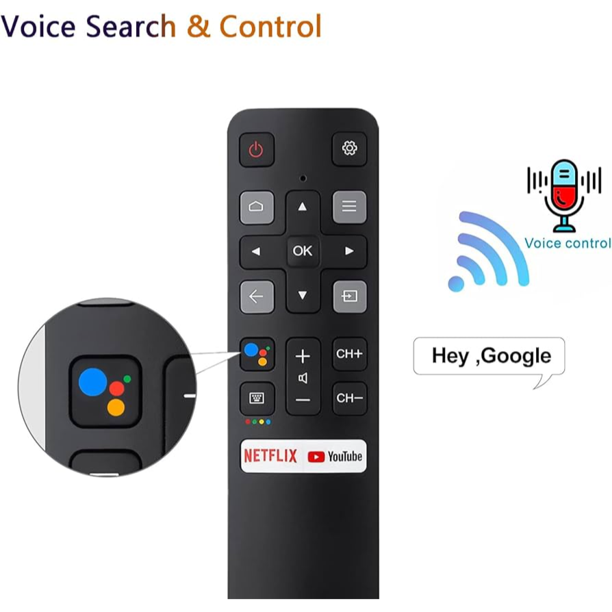 Tcl Smart Tv Remote Control Rm-Tc96