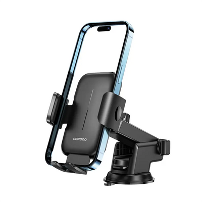 Porodo Adjustable Clamps Dash & Windshield Mount