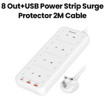 Moxedo Power Strip 8 Ac Outlet 3 Usb Port