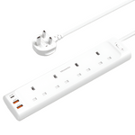 Moxedo Power Strip Surge Protector 4 Ac Outlet 3Usb