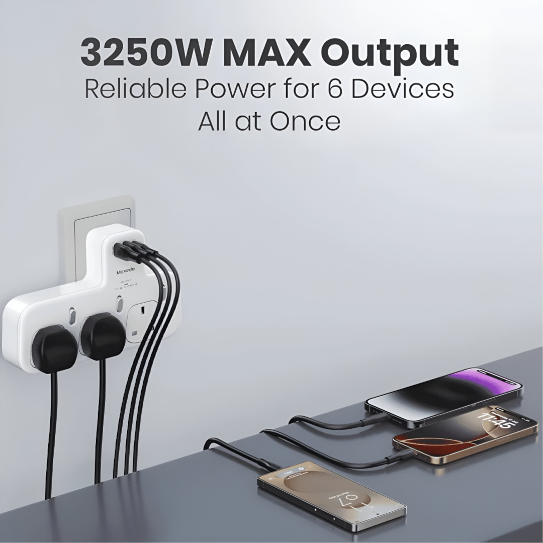 Moxedo Multi-Plug Power Extension Adapter