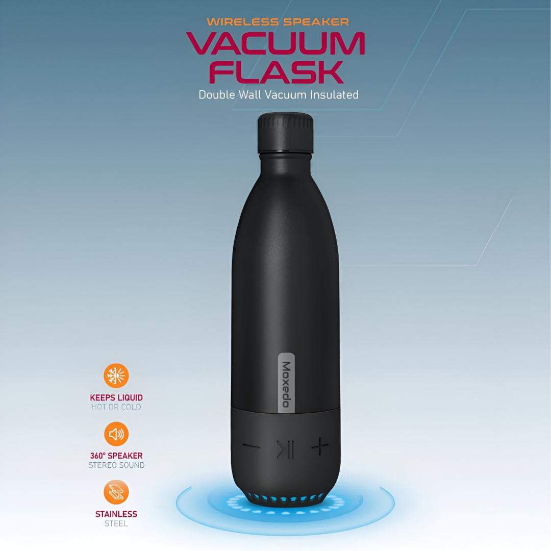Moxedo Vacuum Flask With Wireless Speaker