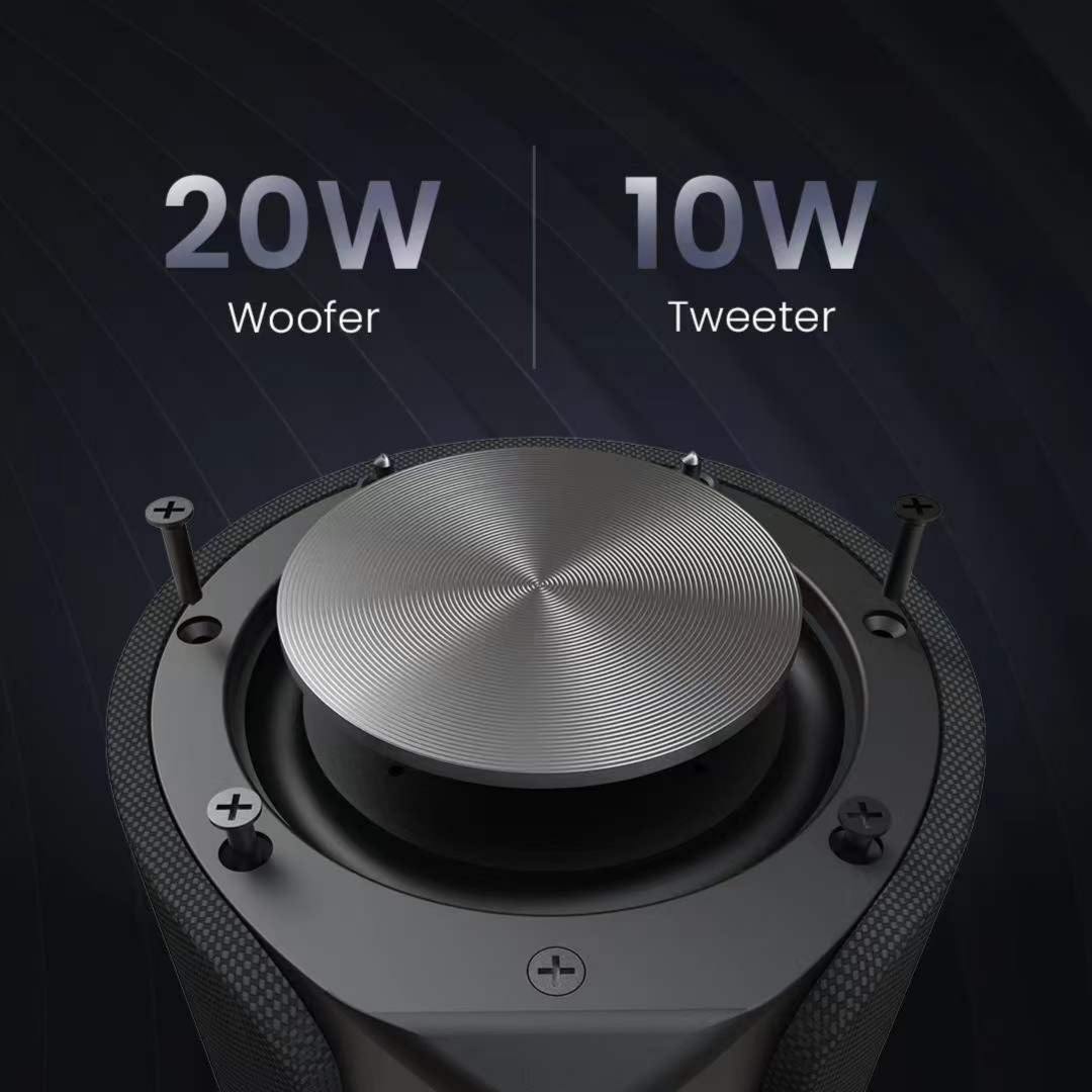 Hifuture Ripple Ipx7 Portable Wireless Speaker - Black