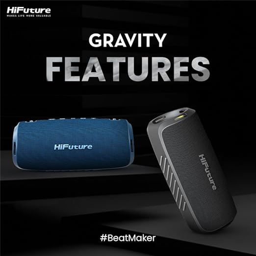 Hifuture Gravity 45W Portable Bluetooth Speaker Black