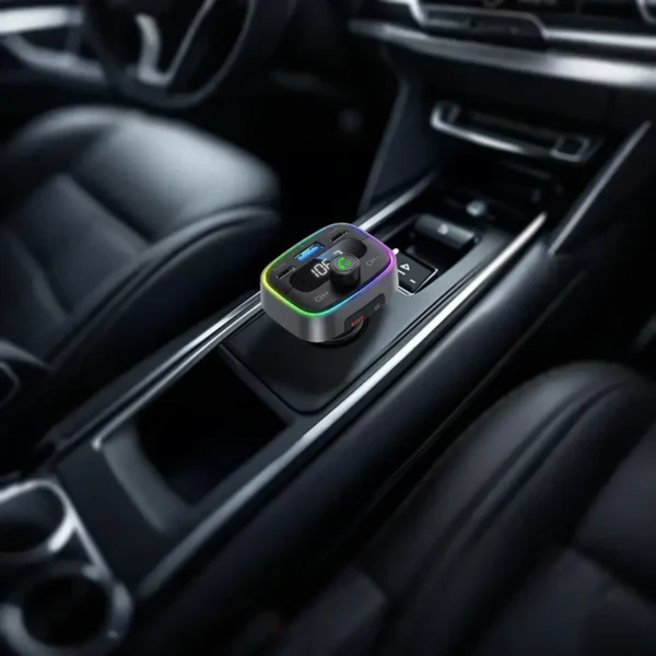 Porodo Dual Pd 30W Bluetooth Fm Transmitter With Usb Disk Reading