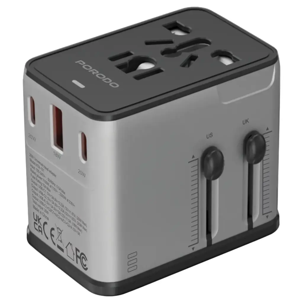 Porodo Mega Volt Universal Travel Adapter