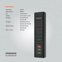 Porodo 85W Multi-Port Usb Charging Hub