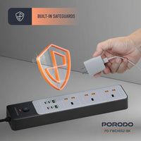 Porodo 3Ac-45W -300W Power Strip