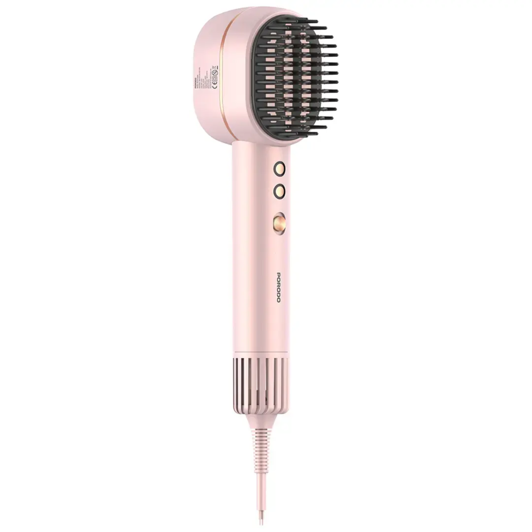 Porodo 2-In-1 Hair Dryer & Straightener Brush