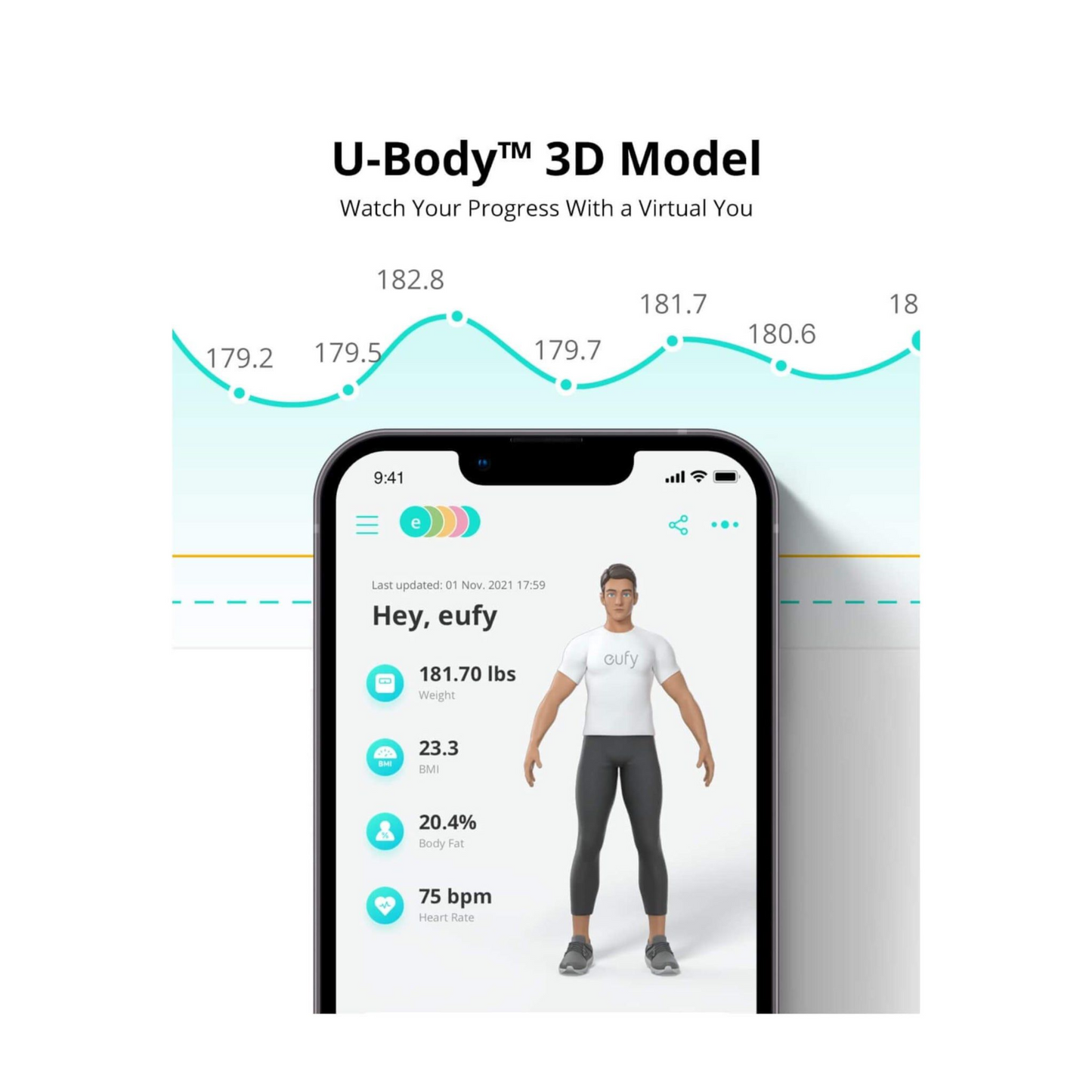 Eufy By Anker Smart Scale P2 Pro 180Kg-Black