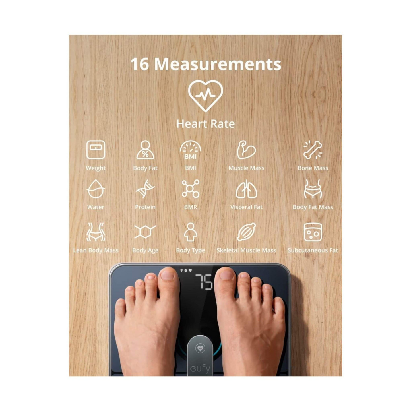 Eufy By Anker Smart Scale P2 Pro 180Kg-Black