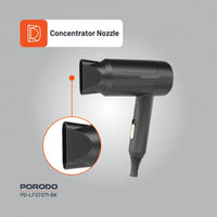 Porodo Lifestyle 1200W Foldable Hair Dryer 1.8M Cable