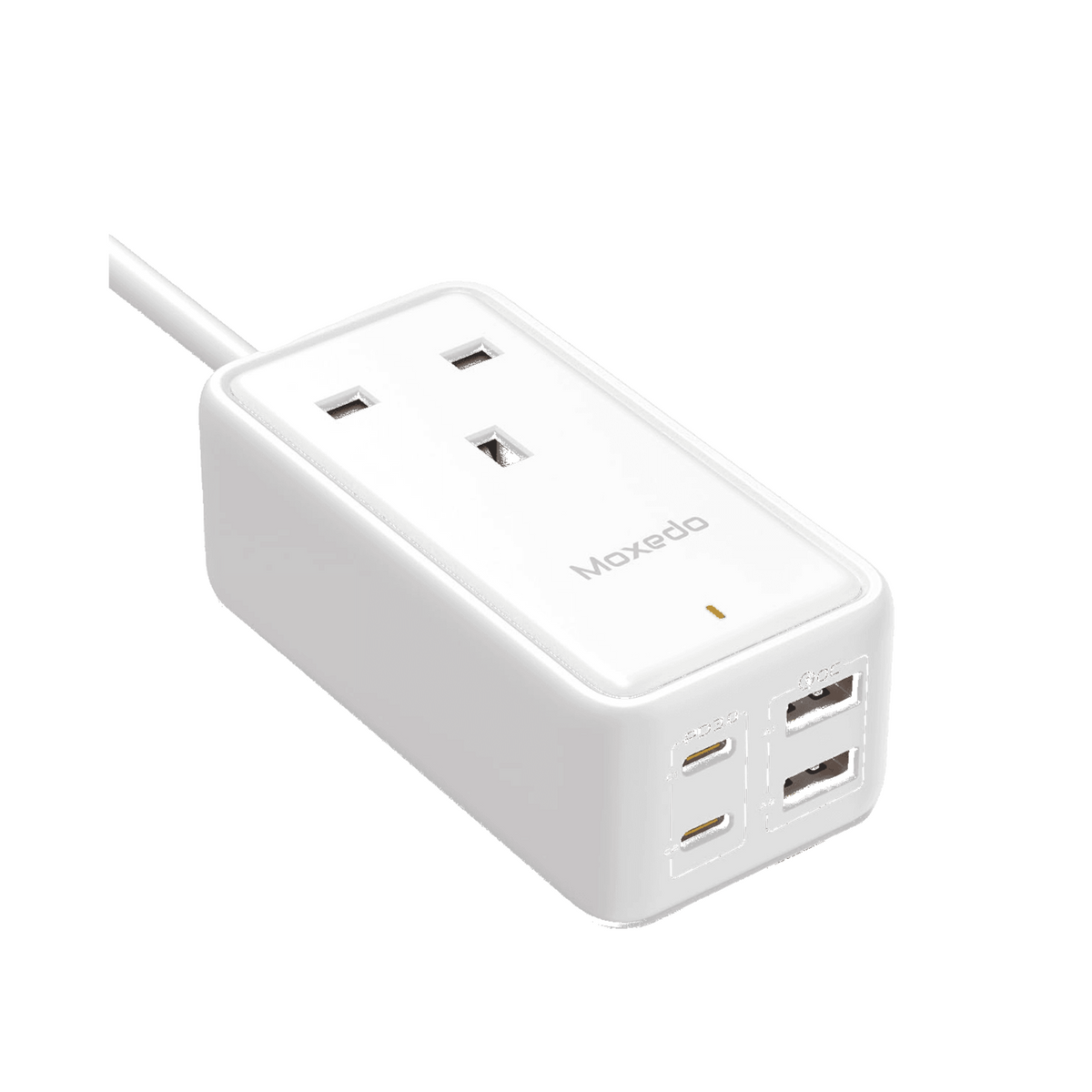 Moxedo Smart-Plug 65W Gan Iii Tech Extension Cord 5 In 1