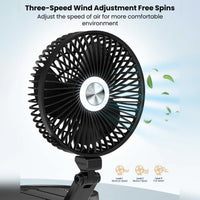 Moxedo Wall Mounted Oscillating Cordless Foldable Fan