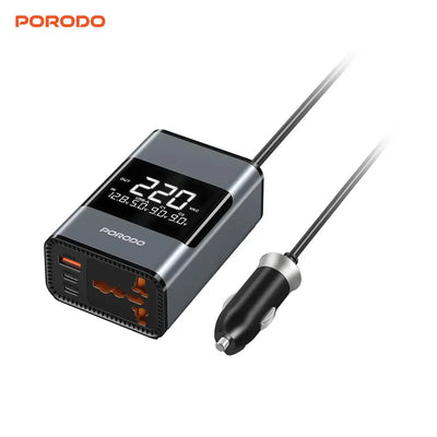 Porodo Universal Ac Car Power Inverter - Pdfwch067