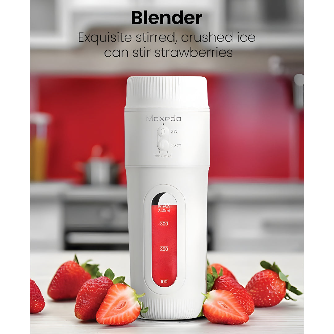 Moxedo 3 In 1 Portable Juicer Blender Usb-C Wireless Mini Blender