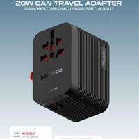 Moxedo Universal-Plug+ 20W Gan Travel Adapter