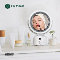 Green Lion Makeup Mirror Fan