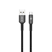 Green Lion Usb-A To Usb-C Braided Cable - Black
